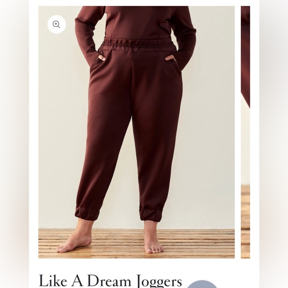 ADAY Pants - ADAY NWOT merlot like a dream joggers, size M womens